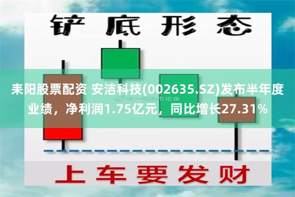 耒阳股票配资 安洁科技(002635.SZ)发布半年度业绩，净利润1.75亿元，同比增长27.31%