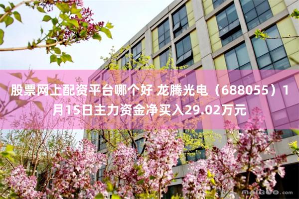 股票网上配资平台哪个好 龙腾光电（688055）1月15日主力资金净买入29.02万元